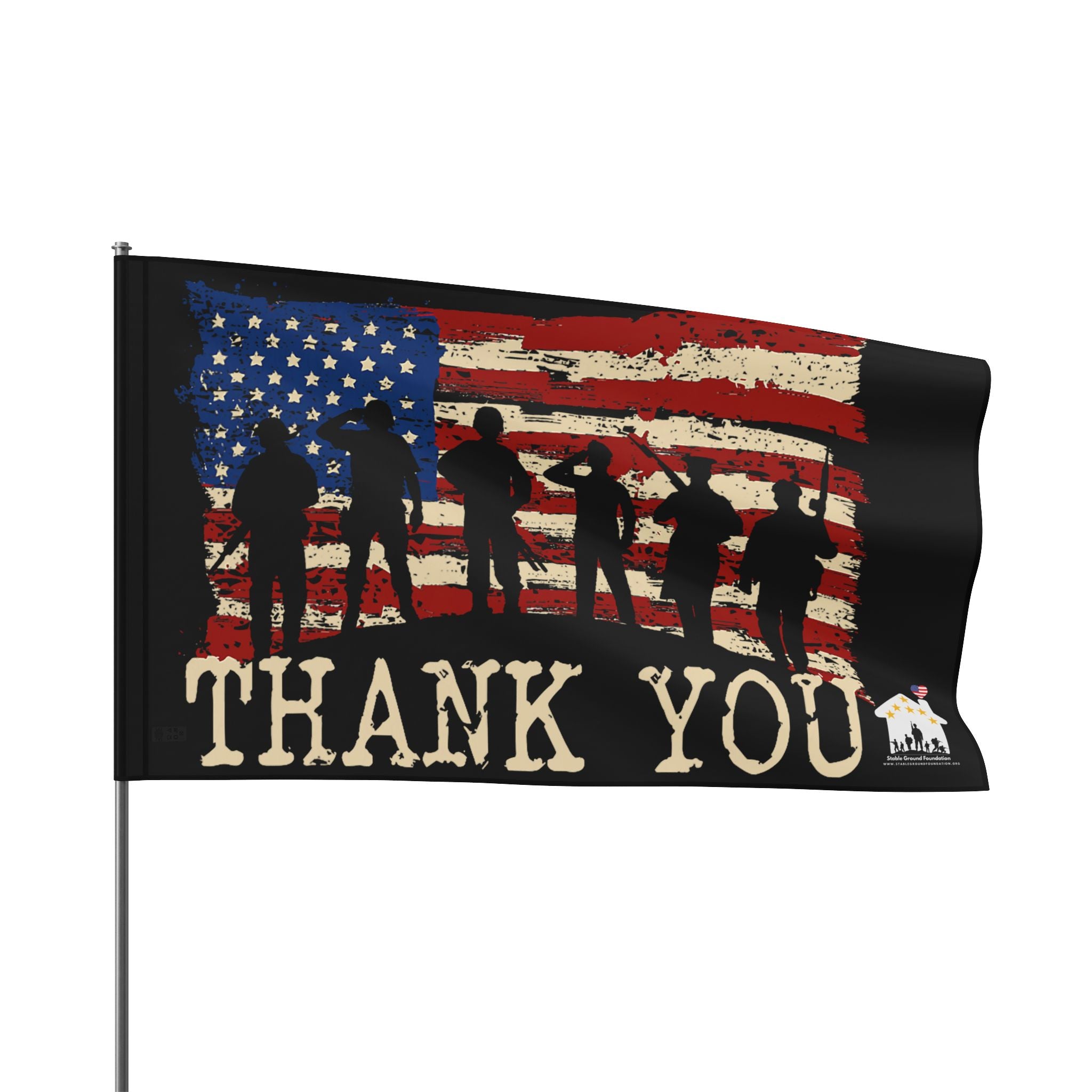 Thank You Veterans — Patriotic American Flag Honoring Our Heroes