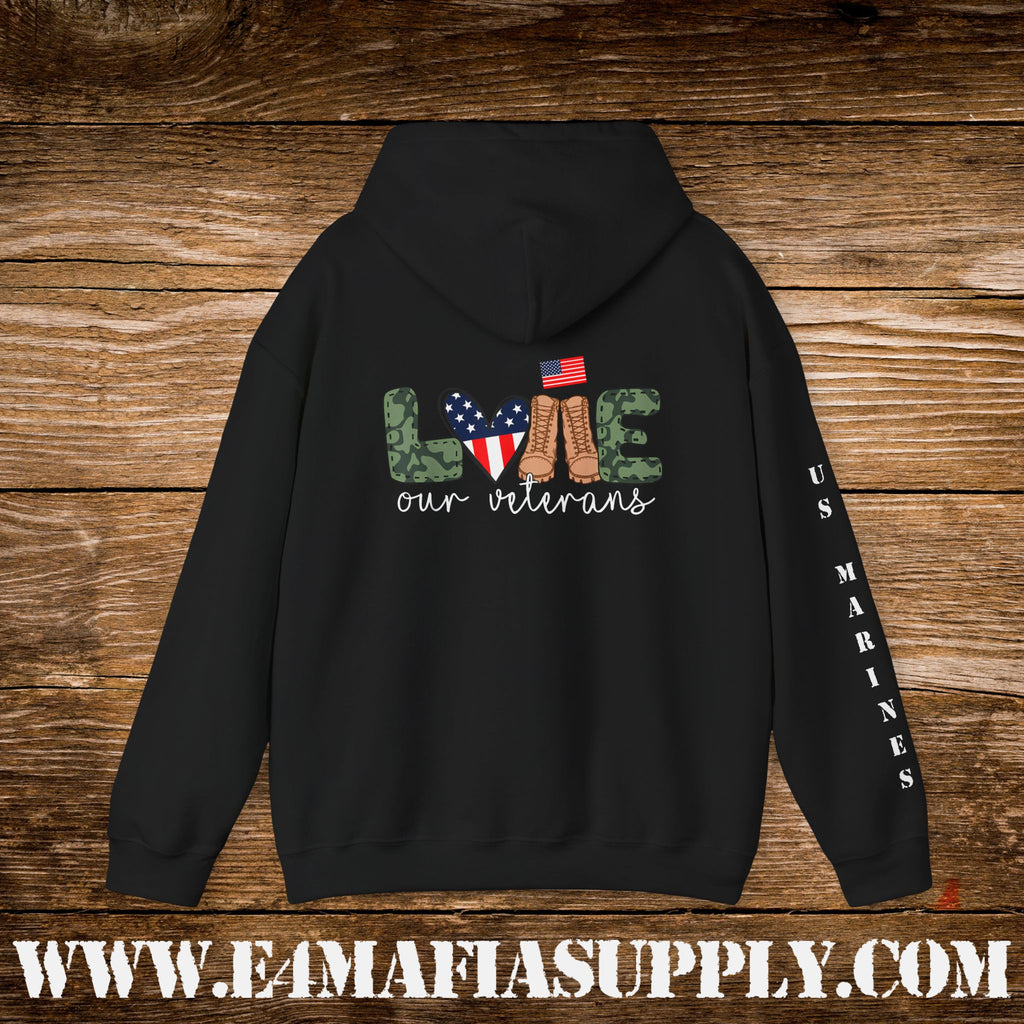 Love Our Veterans US Marines Hoodie