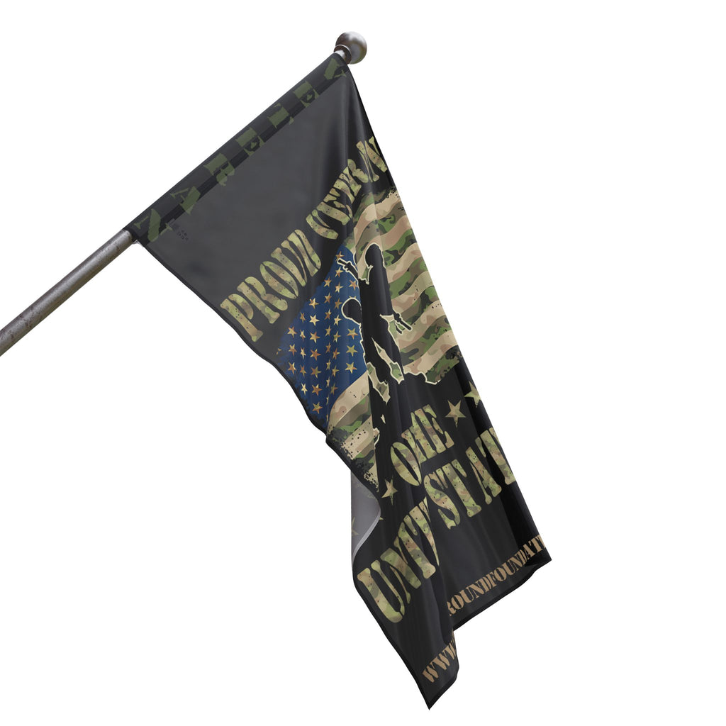 Proud Veteran of the United States — Camouflage American Flag Honoring Service