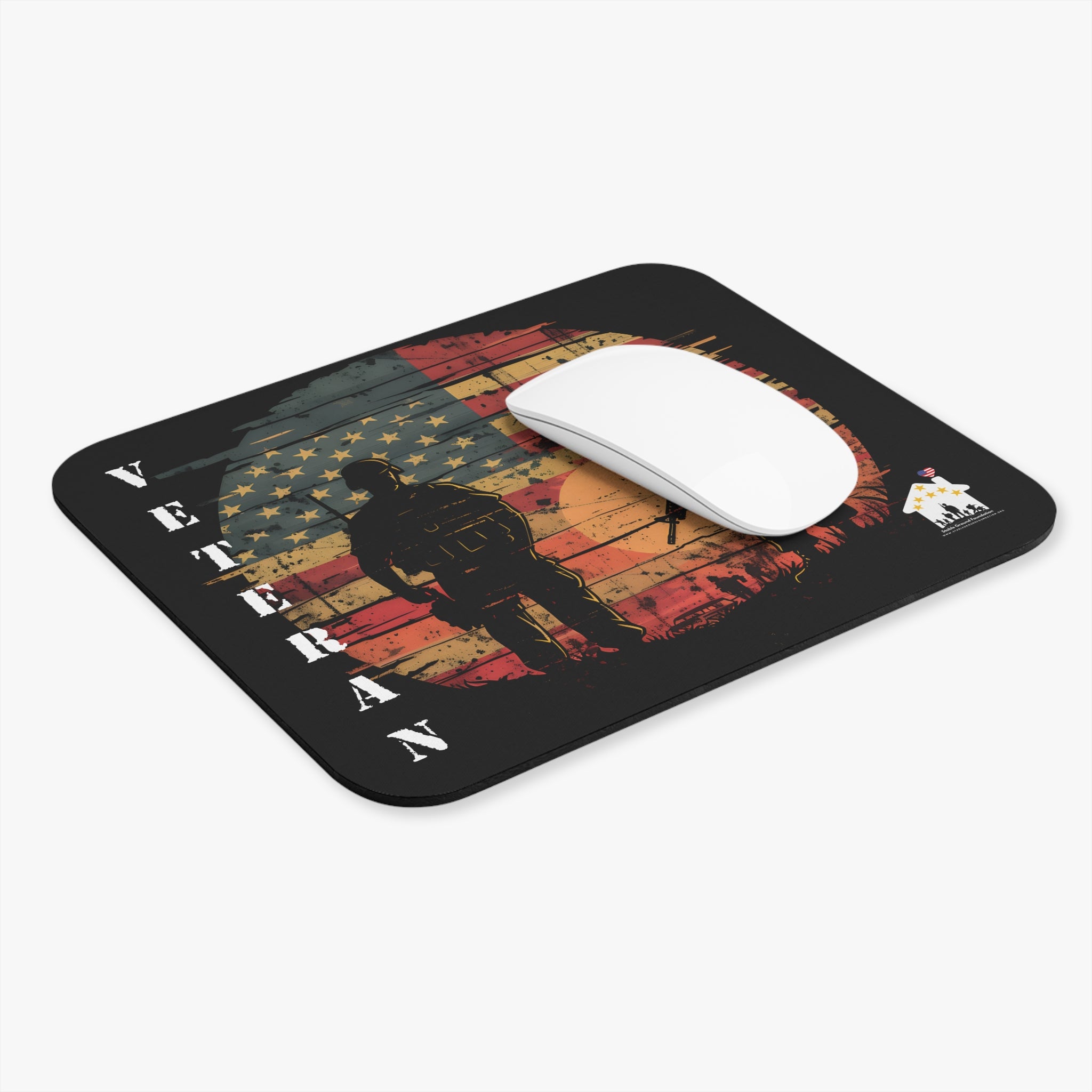 Sunset Valor – American Veteran Mouse Pad