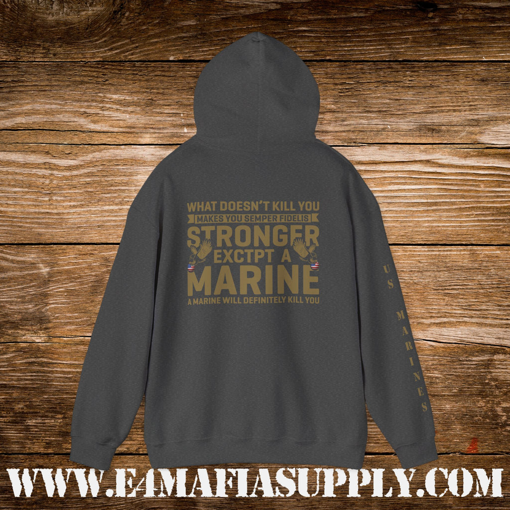Copy of My Time in Uniform Is Over But Being a Veteran Never Ends – US Marines Hoodie