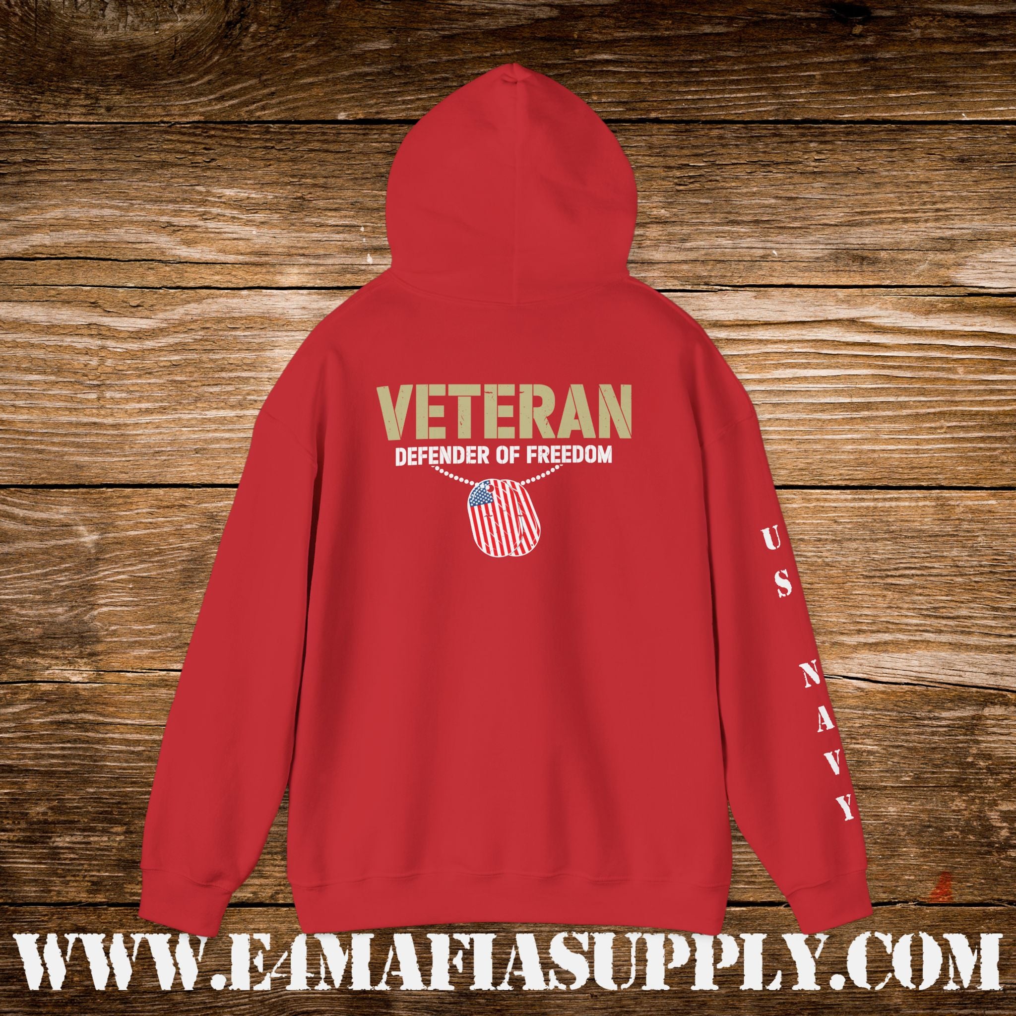Veteran – Defender of Freedom – US Navy Hoodie