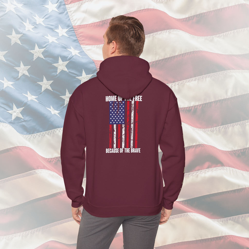Home of the Free Because of the Brave Hoodie