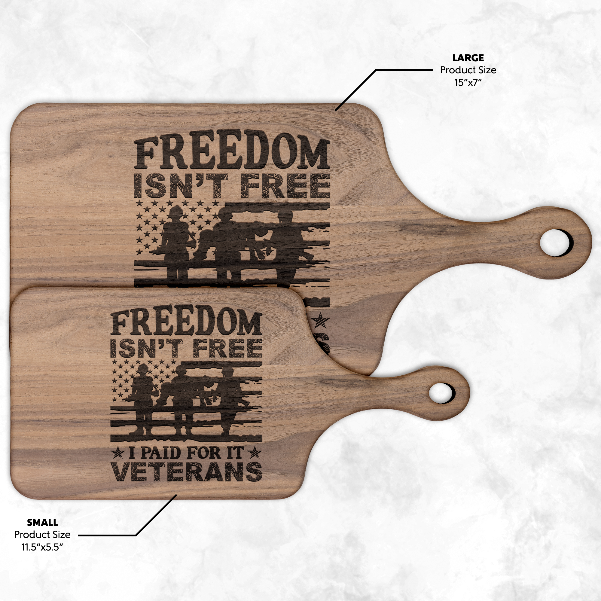 Brothers_in_Arms_Veteran_Cutting_Board__Dark_Handle_H_Size_Options_Mockup.png