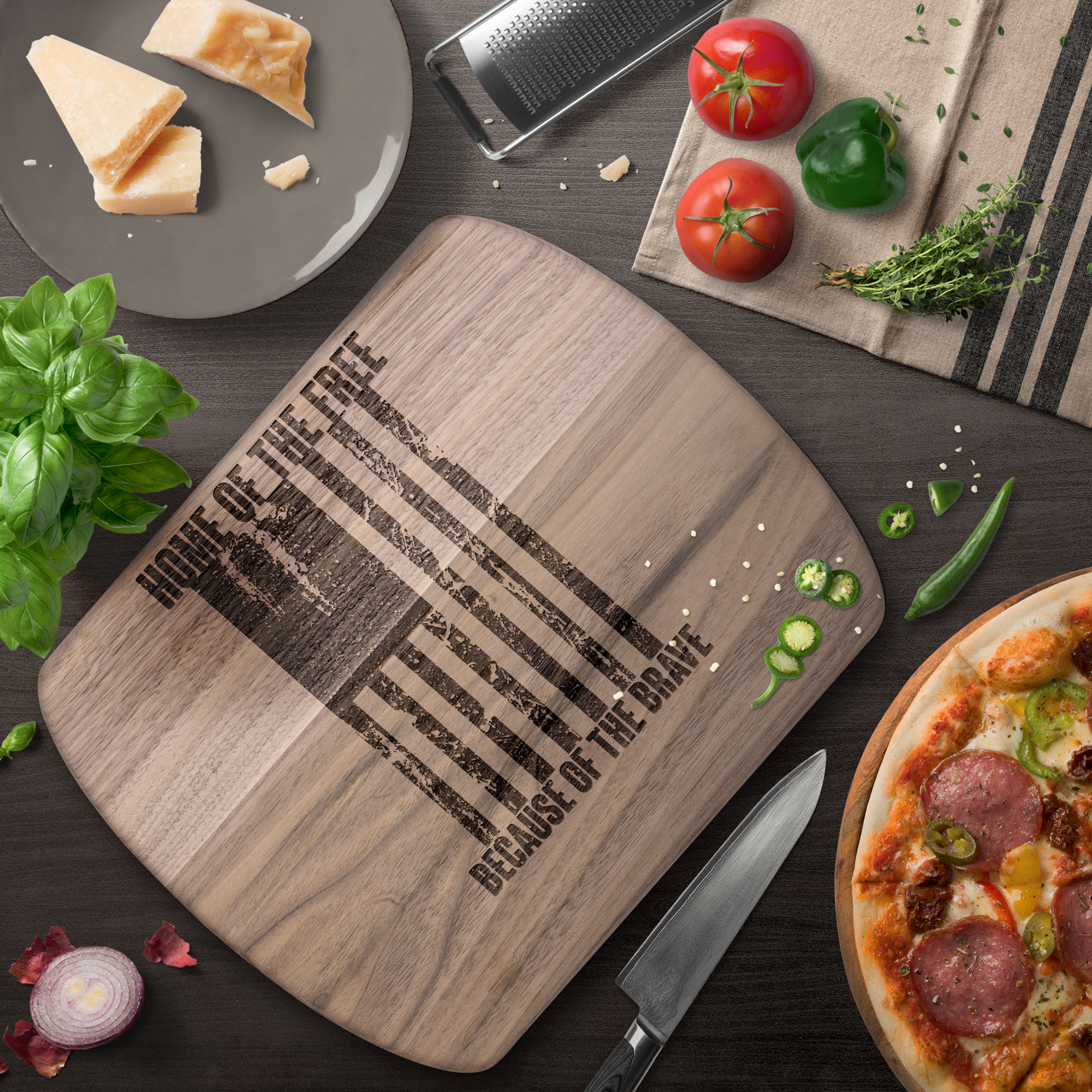 Home_of_the_Free_Veteran_Cutting_Board__Dark_Rounded_H_Lifestyle_Mockup.png